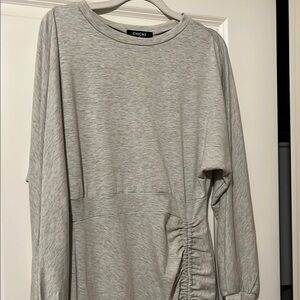 Gray Long Sleeve Dress